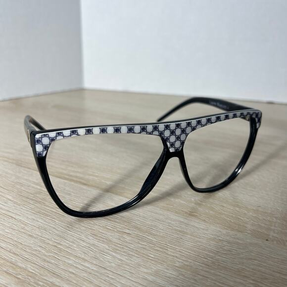 Vintage Laura Biagiotti Oxsol-Italy P-21172 L Sunglasses Frames Only Black main image 14